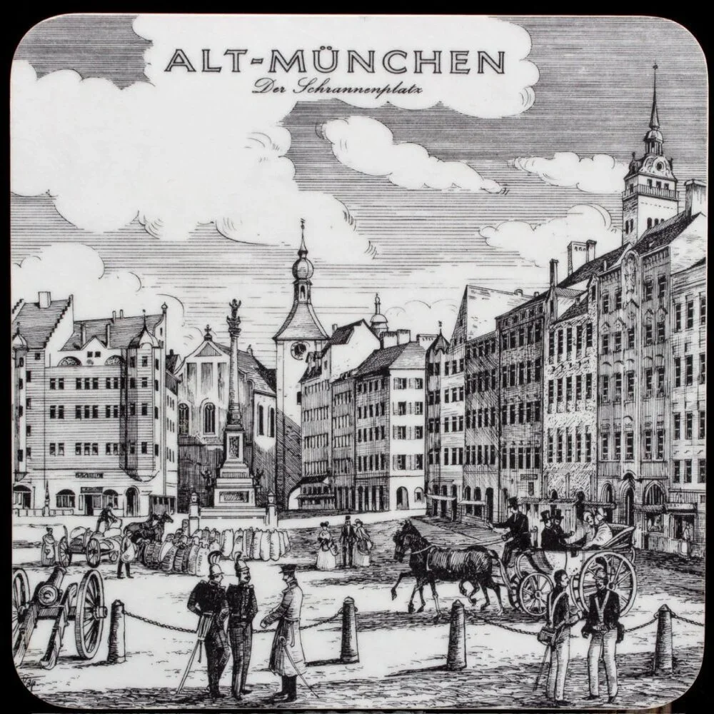 Vintage Alt-München Coasters By Schuberth  Set Of 4 - Picture 2 of 8